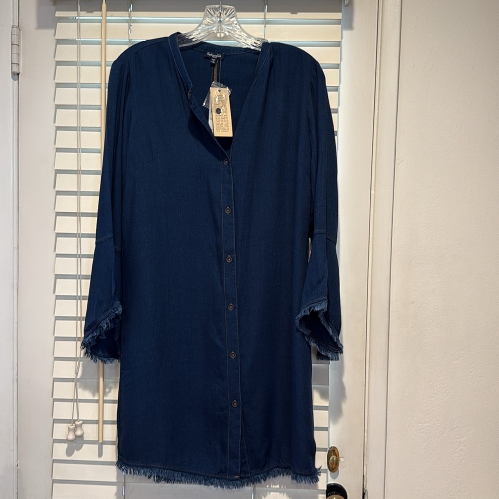 Dark Jean Buttoned up Shirt Dress, Splendid Brand, Size Small